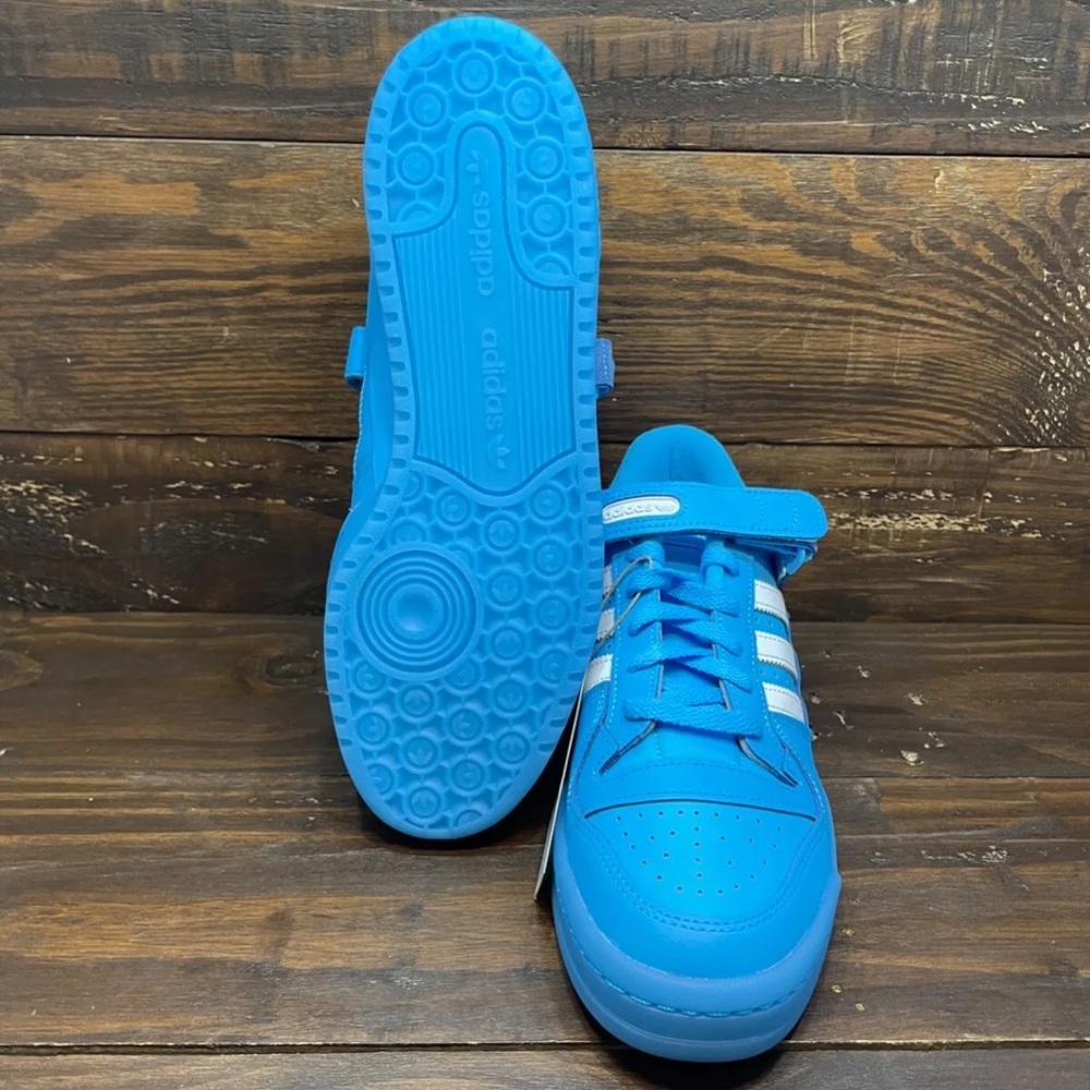 Adidas Forum Low Shoes Sky Rush Blue White GW1614 Men's Multi Sizes NEW - Picture 8 of 9